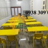 Bàn ghế nhựa mầm non, bàn ghế gỗ gấp gọn cho bé mầm non
