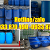 Bán thùng phuy nhựa 60 lít, thùng phuy 120 lít đựng thuốc nhuộm, vỏ thùng phuy nhựa 220 lít nắp hở 