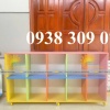 Tủ đựng cặp mầm non 12 ô, tủ kệ mầm non kệ góc chơi mầm non