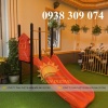 Cầu trượt máng đôi ngoài trời giá rẻ,cầu trượt ngoài trời