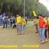 Cho thuê đôi dép gỗ khổng lồ chơi team building, gala dinner.
