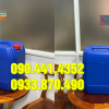 Can nhựa 24 lít màu xanh lá, vỏ can nhựa 22 lít màu đen đựng hóa chất 