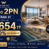 Căn hộ 2PN gần Cầu Xáng - Bình Chánh chỉ 1.654 tỷ (100% đã Vat), bàn giao full nội thất cao cấp gỗ