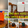Can nhựa 0.5 lít vuông, can 1 lít màu đen, can 5 lít đựng hóa chất màu trắng 