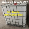 Thùng chứa dung dịch lỏng cỡ lớn, thùng ibc, tank có khung thép hàng cũ