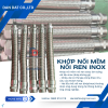 Khớp nối mềm rắc co ren, khớp nối mềm inox 2 đầu rắc co, khớp nối mềm vi sinh inox