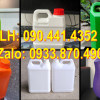 Can nhựa 1 lít tròn, can nhựa 2 lít đựng thuốc diệt côn trùng, can nhựa 5 lít đựng nông dược 