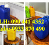 Gía can nhựa 20 lít đựng dầu, can 25 lít đựng bazơ, can nhựa 30 lít đựng axit thoát khí 