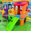 Bộ nhà leo cầu trượt 2 khối , Cầu trượt liên hoàn 2 khối đa năng