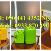 Vỏ can nhựa 1 lít tròn nắp nhấn, can nhựa vuông 2 lít đựng hóa chất, can nhựa vòi nhấn 5 lít châm nư