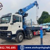 XE TẢI HOWO 4 CHÂN GẮN CẨU 20 TẤN CABIN TX350, CHUYÊN CHỞ & BỐC XẾP HÀNG HÓA