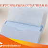 Thủ Tục Nhập Khẩu Giấy Thấm Dầu