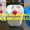Can nhựa 25 lít tròn, vỏ can nhựa 20 lít đựng axit yếu có sinh khí, can nhựa 10 lít đựng nước muối 