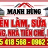 Mạnh Hùng - Nhận làm và sửa chữa nhà lồng, nhà tiền chế, mái tôn tại Lâm Đồng - Thẩm mỹ, chắc chắn