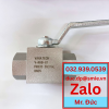 Van bi tay gạt thủy lực inox 