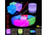 Bàn ghế nhựa cafe phát sáng, bàn ghế đèn led