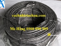 Dây tết chèn chịu nhiệt tẩm chì | Dây Amiang vuông tẩm chì màu đen | Cách nhiệt Á Châu