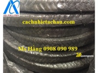 Dây tết chèn chịu nhiệt tẩm chì | Dây Amiang vuông tẩm chì màu đen | Cách nhiệt Á Châu