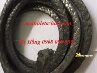 Dây tết chèn chịu nhiệt tẩm chì | Dây Amiang vuông tẩm chì màu đen | Cách nhiệt Á Châu