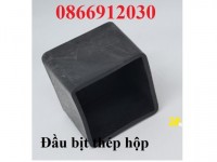 Nút bịt cao su, bịt đầu sắt hộp vuông 60x60