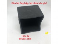 Đế cao su chân bàn, bịt đầu ống sắt hộp vuông ngoài 75x75