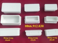 Bịt trong vuông 100, bịt âm 100x100, nút cao su bịt đầu sắt hộp vuông 100, bịt đầu ống sắt 100x100