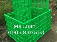 Sóng nhựa hs015 - sóng nhựa 26 bánh xe đựng nguyên vật liệu rẻ / 0963.839.593 Ms.Loan