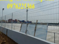 Giá lưới thép hàng rào mạ kẽm 