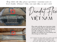 Khớp nối mềm PCCC, ống nối mềm chữa cháy, ống mềm nối đầu phun cứu hỏa