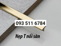 Nẹp U nhôm Inox bóng Nẹp T inox vàng chỉ ron tường