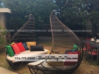 Ghế tổ chim trang trí sân vườn
