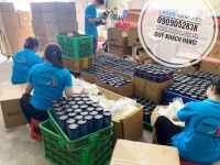 LASER NAM VIỆT chuyên nhận khắc LOGO bình inox 