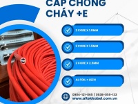 Cáp chống cháy chống nhiễu 2c x 1.0mm/1.5mm/2.5mm + E
