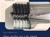 ỐNG RUỘT GÀ CHỊU NHIỆT | ỐNG RUỘT GÀ CÓ LƯỚI | ỐNG RUỘT GÀ LÕI THÉP BỌC INOX CHỐNG CHÁY NỔ