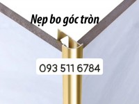 Nẹp bo góc bằng nhựa nẹp inox góc tròn cạnh tường