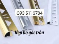 Nẹp bo góc bằng nhựa nẹp inox góc tròn cạnh tường