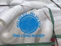Ống hút buị co giãn đàn hôì D110, Ống thông gió lõi thép trắng trong phi 110mm