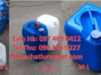 Can 18l tròn xanh vỏ can nhựa 25 lít, can nhựa 10l giá rẻ, can 20l dày, Giá can nhựa 30 lít, Thùng 