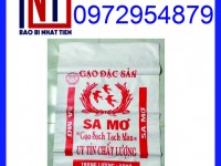 Cung cấp bao bì gạo 50kg giá rẻ, bao gạo 50kg in flexo