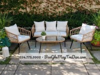 Bàn ghế sofa mây nhựa cao cấp