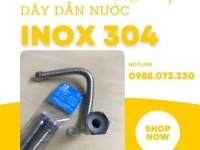 Dây Dẫn Nước Nóng Lạnh, Dây Cấp Nước Mềm Inox 304, Dây Cấp Nước Inox Chịu Nhiệt