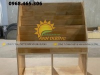 Kệ sách mầm non chất lượng cao, kệ gỗ mầm non nhiều mẫu