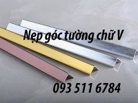 Nẹp góc nhôm V15mm Nẹp V10mm inox 304 Nẹp góc bo tròn cạnh