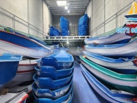 Thuyền composite chèo tay, xuồng composite nhỏ, thuyền ba lá, thuyền tam bản giá rẻ
