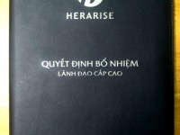 Nhận sản xuất nhanh bìa kẹp quyết định, bìa đựng giấy khen