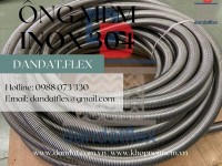 Ống nối mềm inox 304, ống inox chịu nhiệt đàn hồi, ruột gà inox