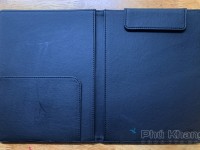 May cuốn bìa da kẹp bill tính tiền giá rẻ