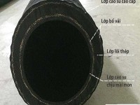 Ống cao su lõi thép phi 150mm, ống cao su hút cát d150, ống cao su giá rẻ tại hà Nội