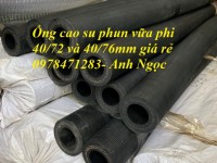 Ống cao su phi 40/72mm và phi 40/76mm chuyên dùng lắp máy phun vữa, trát tường. Hàng có sẵn.