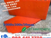 Sàn nhựa lót sân khấu 20.11 màu cam 1000x500x50mm 